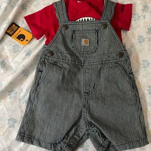 Carhartt Boy Overall and shirt